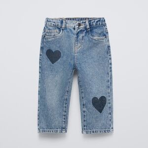 Zara Heart Primt Denim Jeans 2T